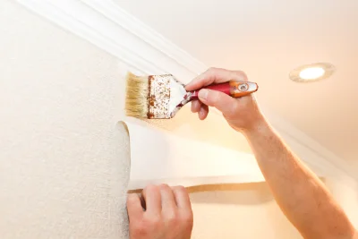 Pose de papier peint à Escœuilles — revêtements muraux et toiles de verre